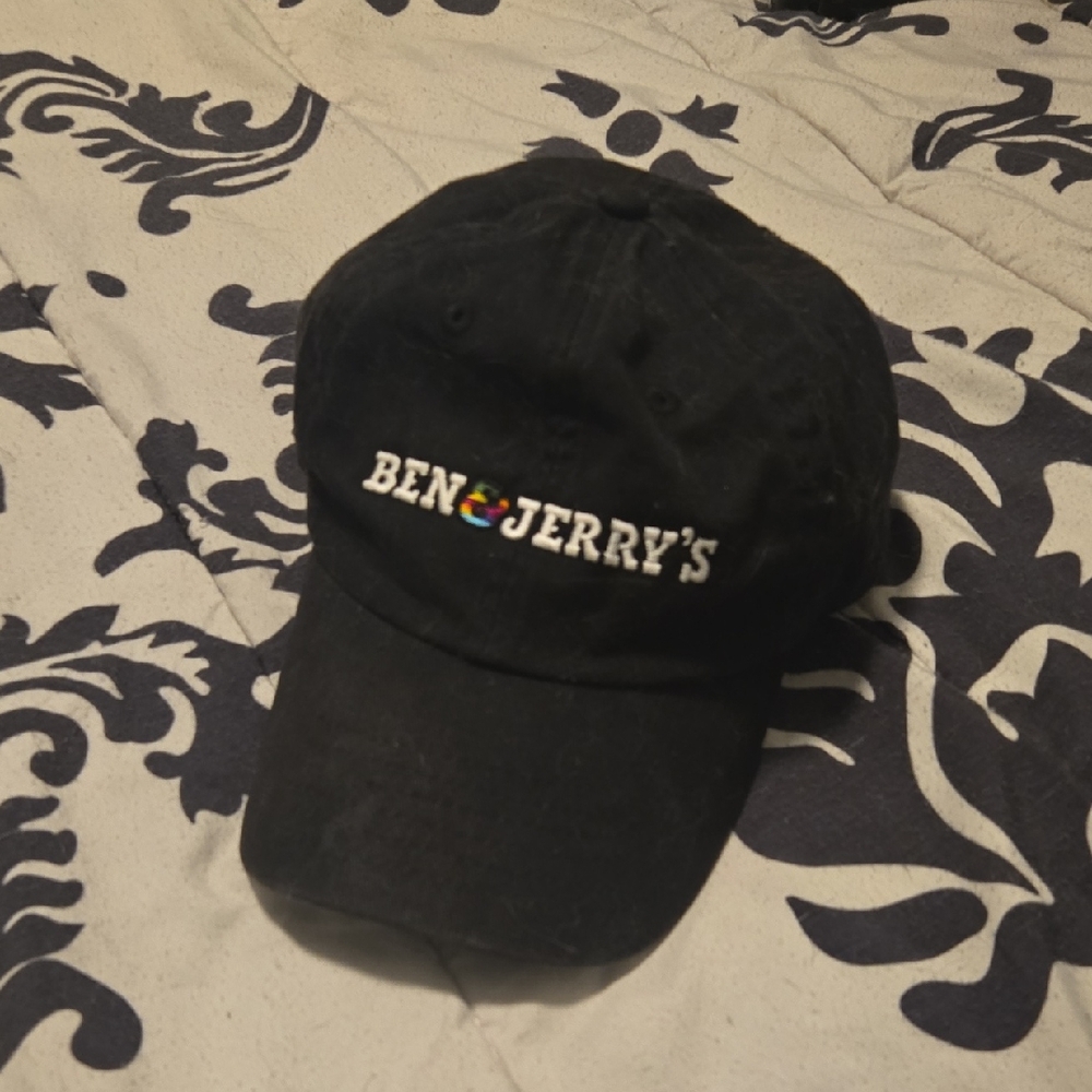Ben & Jerry's Black Baseball Cap